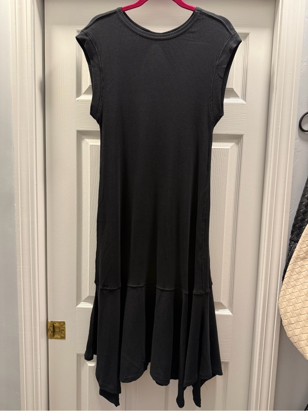 Anthropologie Daily Practice Women’s Black Open-Back Knit Petite Dress - LP